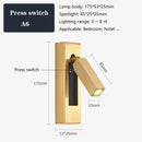 Axyaa Black Brass USB Wall Lamp Sconce, 3W Spotlight for Bedroom Reading