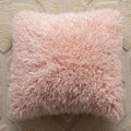 Axyaa Velvet Embroidered Pink Pillowcase Cojines 45X45 for Home and Sofa Decor