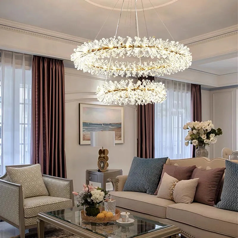 Nordic Luxury Crystal Chandelier for Home Decor by Axyaa