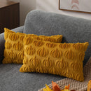 Axyaa Halloween Faux Fur Pillow Covers 18x18 Inch
