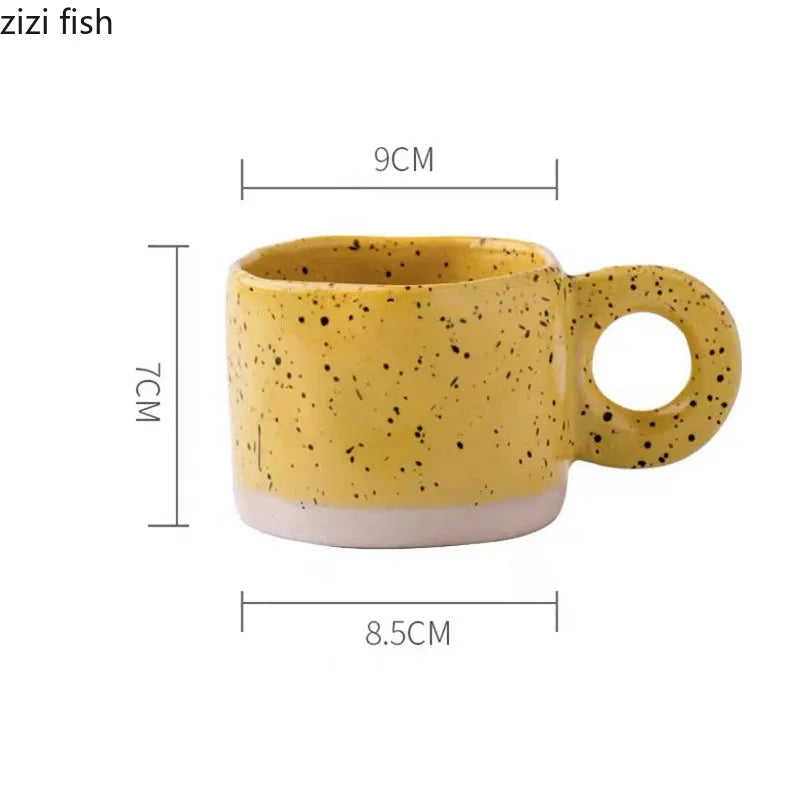 Axya Irregular Ceramic Coffee Mug for Home and Office Use