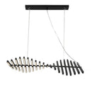 Axyaa Modern LED Pendant Chandelier Adjustable Luxury Dining Table Light