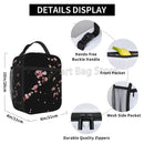 Axyaa Sakura Cherry Blossoms Insulated Lunch Bag for Work & Picnic