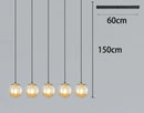 Axyaa LED Ring Stairs Pendant Light Chandeliers for Living Room and Dining Room