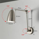 Axyaa Modern Foldable Reading Wall Light with Extendable Long Pole