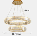 Axyaa Crystal Chandelier Pendant Light for Living and Dining Room Lighting
