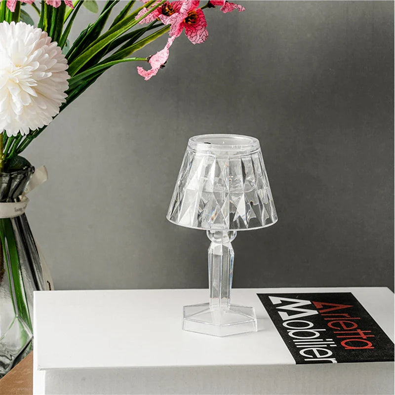 Axya Crystal Diamond Night Light Table Lamp