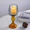 Axyaa Geometric Glass Vase Candle Holder Tall Flowerpot Home Decor