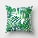 Axyaa Tropical Plant Green Leaves Cactus Pillowcase Living Room Sofa Cushion Cover