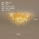 Axyaa Crystal Water Drop Branch Pendant Light Luxury Lamps for Living & Dining Room