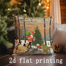 Axyaa Christmas Pillow Cover Collection: Festive Scene Pattern for Sofa, Bedroom, Car