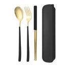 Axyaa Stainless Steel Tableware Set - Knife Fork Spoon Flatware Boxecc