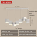 Axyaa LED Cube Pendant Lights for Modern Minimalist Style in Dining and Living Rooms