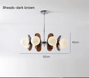 Axyaa Retro Chandelier: Bauhaus Interior Lighting for Living Room, Dining Room, Study