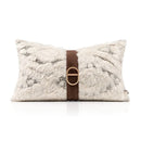 Axyaa Small Fragrant Wind Wool Blend Splicing Waist Pillow