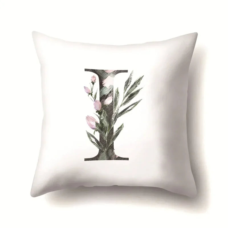 Axyaa Alphabet Cushion Cover - Kids Room Decor Throw Pillow Case