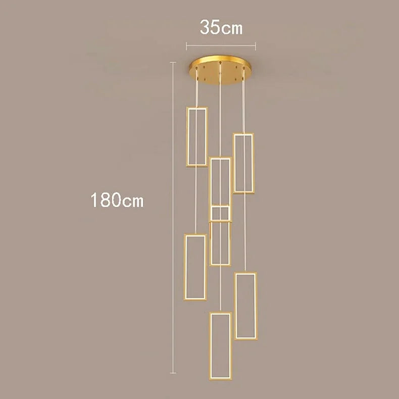 Axyaa Nordic Stair Chandelier Ceiling Light for Living and Dining Room