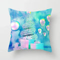 Axyaa Christmas Home Pillowcases: Printed Bed Decorative Cushion Covers