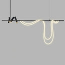 Axyaa Modern Black LED Chandelier for Dining Room & Kitchen Lighting