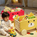 Axyaa Kids Car Toy Organizer Trolly - Large Capacity Storage Box Shelf