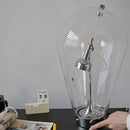 Axyaa Clear Glass USB Table Lamp Warm Light 3000K for Bedroom Parlor Art Deco
