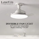 Axyaa Telescopic Blade Ceiling Fan with Silent Air Circulation and Dimmable LED Light