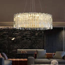 Axyaa Modern Crystal LED Chandeliers in Chrome/Gold for Elegant Decor