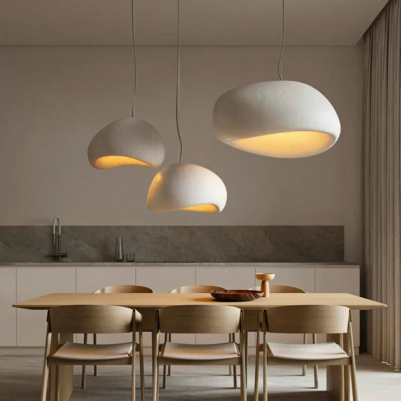 Axyaa Nordic Wabi Sabi Chandelier LED Pendant Lights for Home Decor