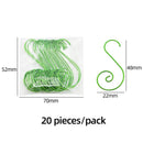 Axyaa Christmas S-Shaped Metal Hooks for Xmas Tree Ornaments and Decorations
