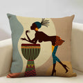 Axyaa African Ladies Decorative Pillow Case for Fashionable Home Decor