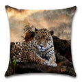 Axyaa Tiger Lion Printed Cushion Cover 45X45CM