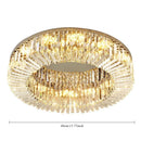 Axyaa Modern Circular Crystal LED Ceiling Chandelier - High-end Luxury Lighting