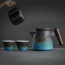 Axyaa Ceramic Tea Set Cup Portable Kung Fu Teaware Gift Box