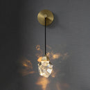 Axyaa Crystal Copper Wall Lamp Modern Background Hanging Line Lighting