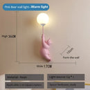 Polar Bear LED Sconce Wall Light for Kid's Room Decor - Axyaa