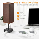 Axyaa Touch Control Table Lamp with USB Charging Ports, 3-Way Dimmable Desk Lamp