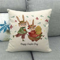 Easter Bunny Eggs Printed Pillow Covers 45x45cm - Axyaa Easter Decorations