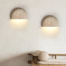 Axyaa Half Circle Natural Stone LED Wall Light for Indoor Spaces