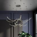 Axyaa Modern LED Pendant Ceiling Chandelier for Dining & Living Room Light