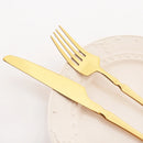 Axyaa Gold Stainless Steel Cutlery Set for Dining and Desserts