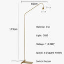 Axyaa Minimalist Iron Floor Lamp LED Luster for Modern Living Room, Bedroom, Study