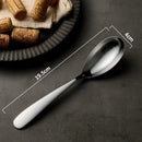 Axyaa Stainless Steel Long Handle Oval Pointed Spoon Set