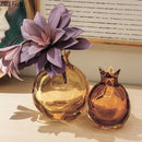 Axyaa Pomegranate Glass Vase Flower Arrangement Desktop Ornament