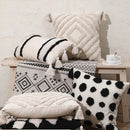 Boho Velvet Embroidery Cushion Cover by Axyaa