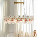 Axyaa French Crystal Chandelier for Home Living Room, Bedroom, and Dining Room