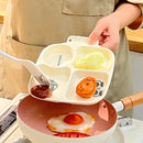 Axyaa Divided Food Plate 4 Compartments Quick Portion Control Stackable Plate