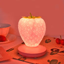 Axyaa LED Strawberry Night Lamp Silicon Touch-Sensor Nightlight for Kids Bedroom