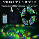 Axyaa Solar LED Strip Light: 8 Modes, Colorful Fairy Lights, Outdoor IP67 Waterproof