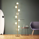 Axyaa Glass Ball Standing Floor Lamp LED Indoor Lighting