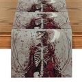 Axyaa Floral Skull Branches Table Runner